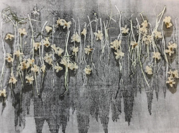 Traces du Temps 2, 2018 monotype 50x70cm Traces du Temps 2, 2018 monotype 50x70cm